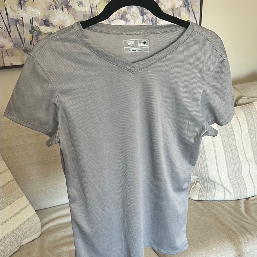 Gray V-Neck T-Shirt